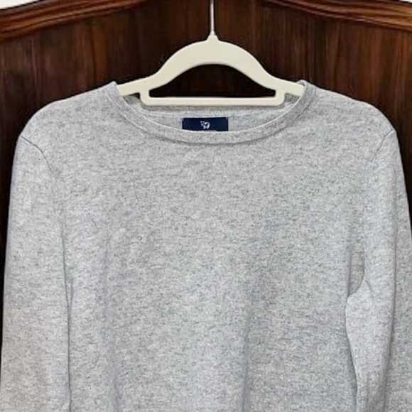 🌟Sale
100% Cashmere LANDS’ END Pullover Lightweight Sweater Size M gray heather - Picture 5 of 8